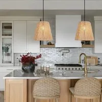 Woven Pendant Light - Natural, Hemp Rope