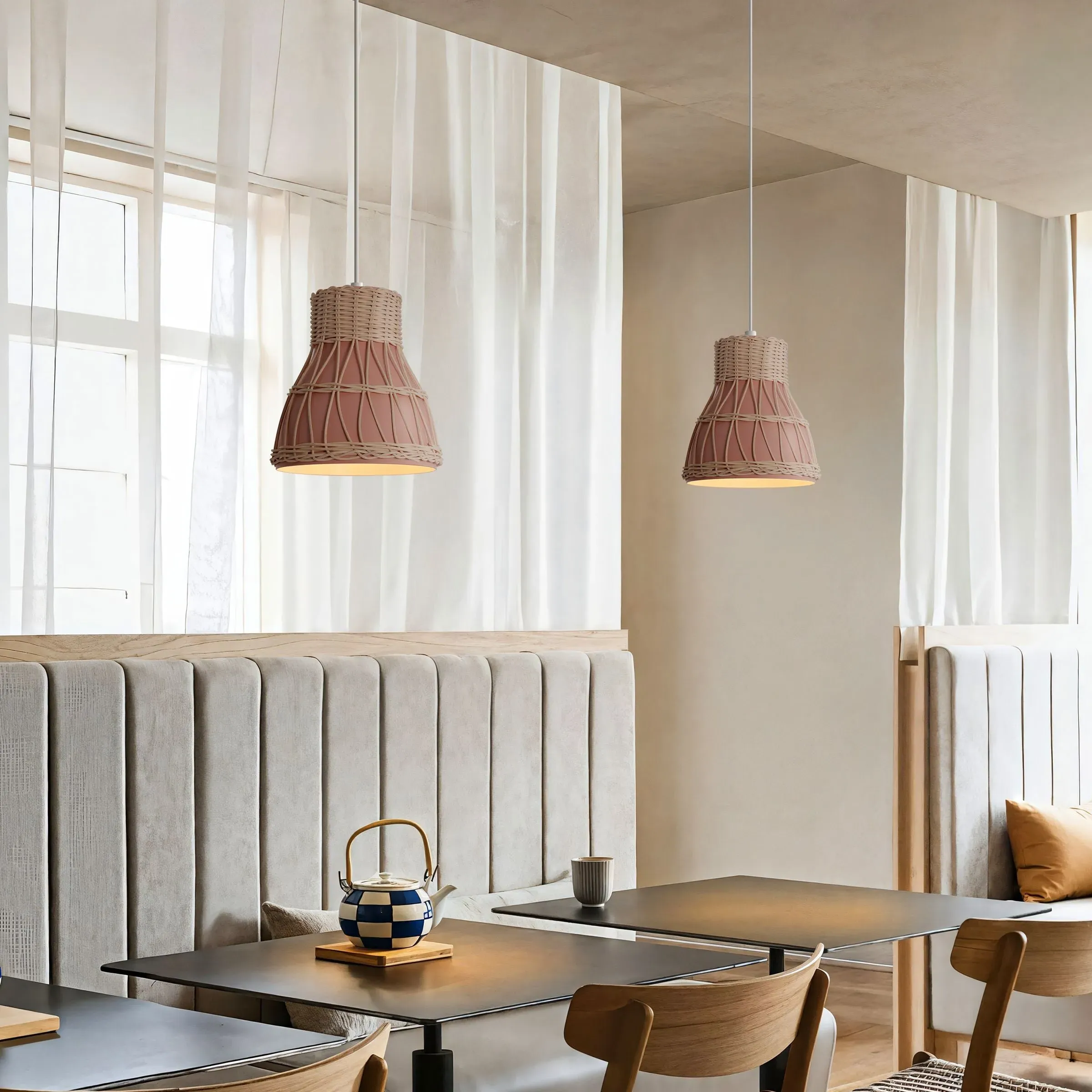 Woven Pendant Light - Rattan