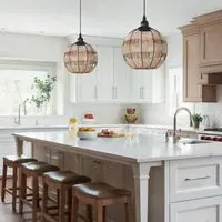 Woven Sphere Pendant Light - Natural, Rattan