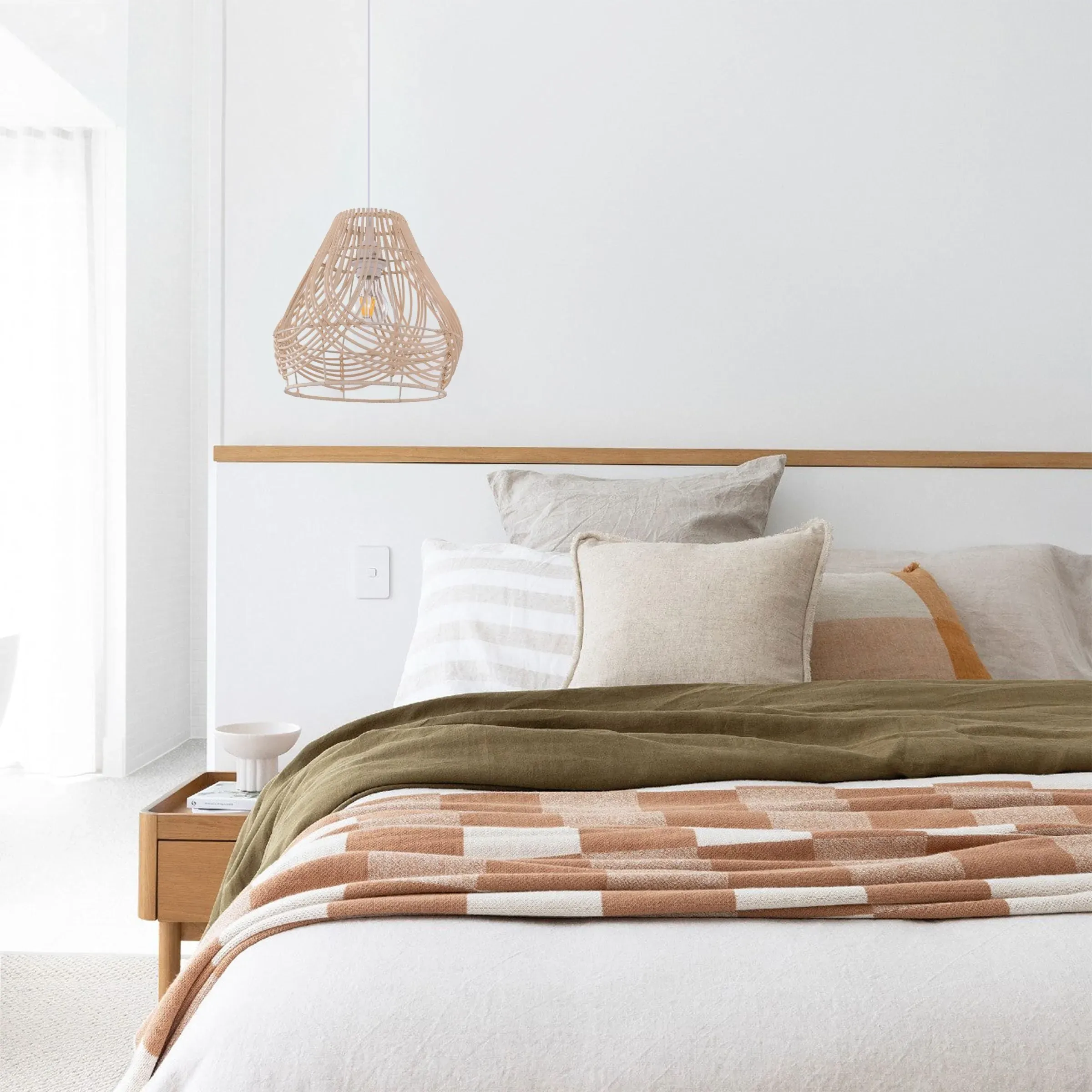 Woven Whisper Pendant Light - Natural, Rattan