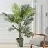 110cm Artificial Potted Palm Tree - Green, Plastic