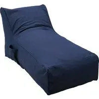 130cm Floor Lounger with Pockets - Dark Grey, Polyester