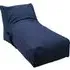 130cm Floor Lounger with Pockets - Dark Grey, Polyester