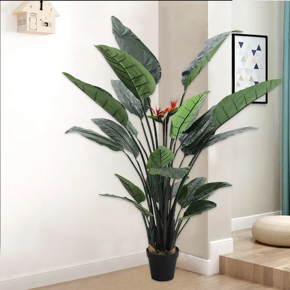 180cm Artificial Bird of Paradise Palm Tree - Green image
