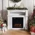 18inch Electric Fireplace Media Cabinet with Touchscreen