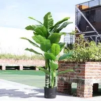 190cm Artificial Tropical Plant with Pot - Green, Plastic