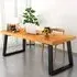 2 Pcs Metallic DIY Table Legs - Black, Steel