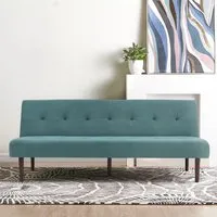 2-Seater Fold-Out Sofa Bed - Grey, Towelling alternate view