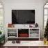 23-Inch Electric Fireplace TV Stand with Remote Control - MDF