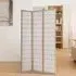 3-Panel Folding Room Divider Screen - Natural, Solid Wood