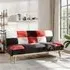 3-Seater Sofa Bed - Multicolour Checkered, Fabric
