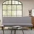 3-Seater Sofa Bed with Click-Clack - Grey, Fabric
