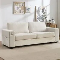 3-Seater Sofa with USB Ports - Chenille alternate view