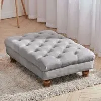 3Ft Rectangular Ottoman Footstool - Velvet