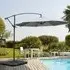 3M Cantilever Garden Parasol with Wind-up - Light Grey