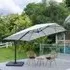3x3M Cantilever Garden Parasol with Cross Base - Polyester