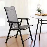 4/6 Seater Glass Garden Table with Parasol Hole - Glass