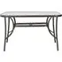 4/6 Seater Glass Garden Table with Parasol Hole - Glass