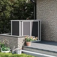 4x2ft Plastic Garden Storage Shed Lockable - Grey alternate view