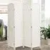 6 Panel Folding Room Divider - White, Wood