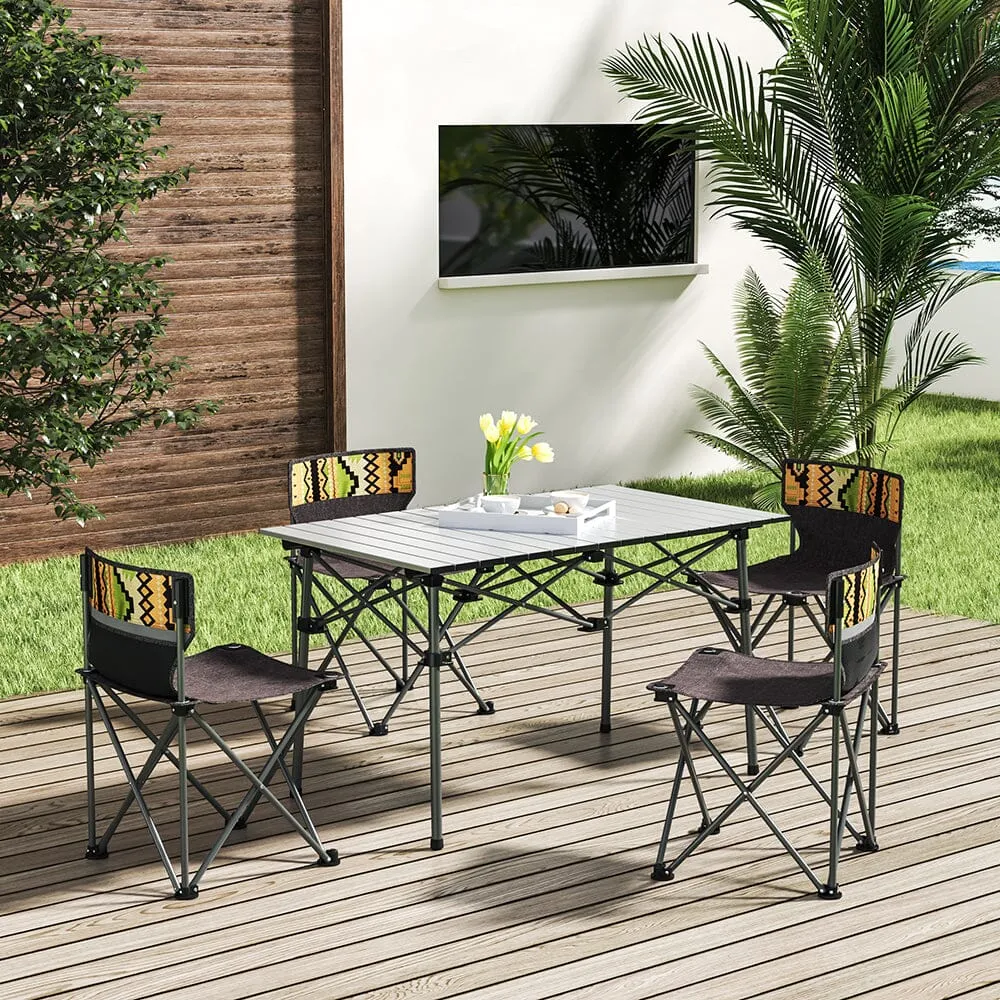 7-Piece Folding Camping Table and Chairs Set with Carrying Bag product