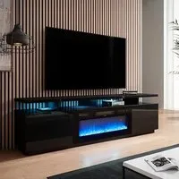 70-Inch Electric Fireplace TV Stand with Storage alternate view