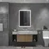 70cm Rectangular LED Bathroom Mirror with Wall Mount Cabinet