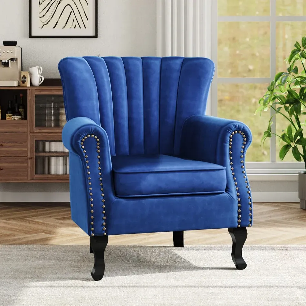 Accent Chair with Studded Detail - Velvet product