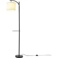 Arc Floor Lamp with Adjustable Shade - Black, Metal