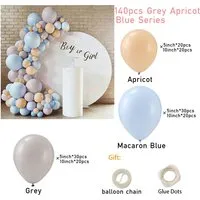 Balloon Garland Kit Macaron, Metallic & Polka Dot - Latex alternate view