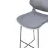 Bar Stools Set of 2 - Grey, Polypropylene