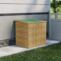 Cedar Wood Bicycle Shed with Asphalt Roof - Natural alternate view