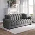 Channel Sleeper Sofa Bed - Grey, Fabric