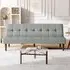Convertible Sofa Bed with Tufted Backrest - Towelling