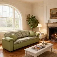 Cottonfy 3-Seater Sofa Bed with Storage - Plaid