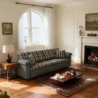 Cottonfy 3-Seater Sofa Bed with Storage - Plaid