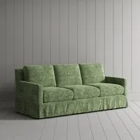 Cottonfy Check Sofa with Removable Skirted Covers - Cotton Linen alternate view