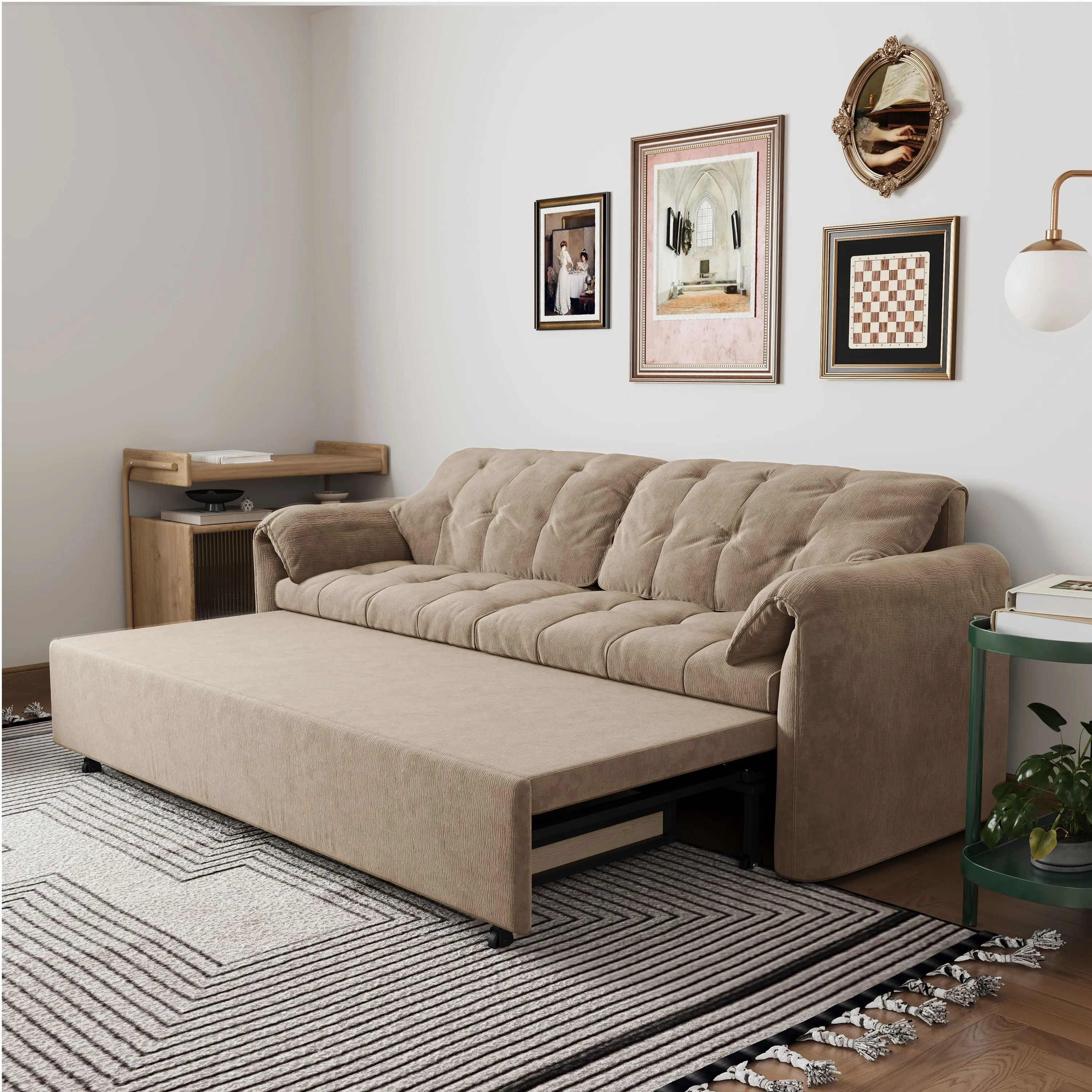 Cottonfy Cloud Chenille Sofa Bed with Storage image