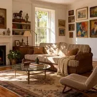 Cottonfy Heritage Plaid Skirted Sofa with Storage - Chenille