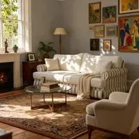 Cottonfy Heritage Plaid Skirted Sofa with Storage - Chenille