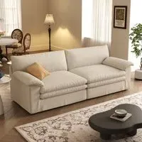 Cottonfy Modular Sofa with Detachable Design - Lambswool