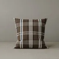 Cottonfy Square Cushion - Brown, Cotton Linen