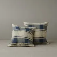 Cottonfy Square Cushion - Dark Blue, Cotton Linen