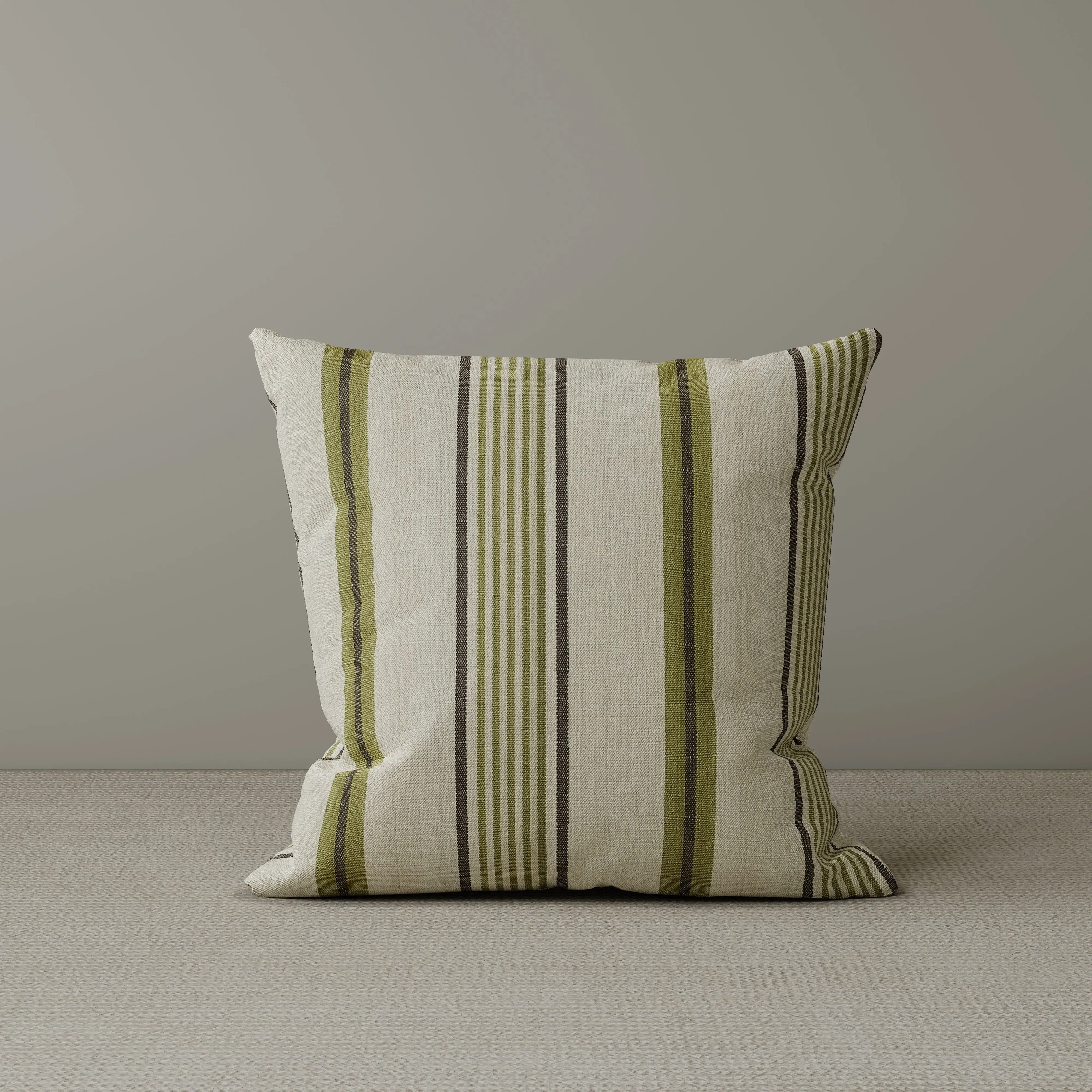 Cottonfy Square Cushion - Green, Cotton Linen