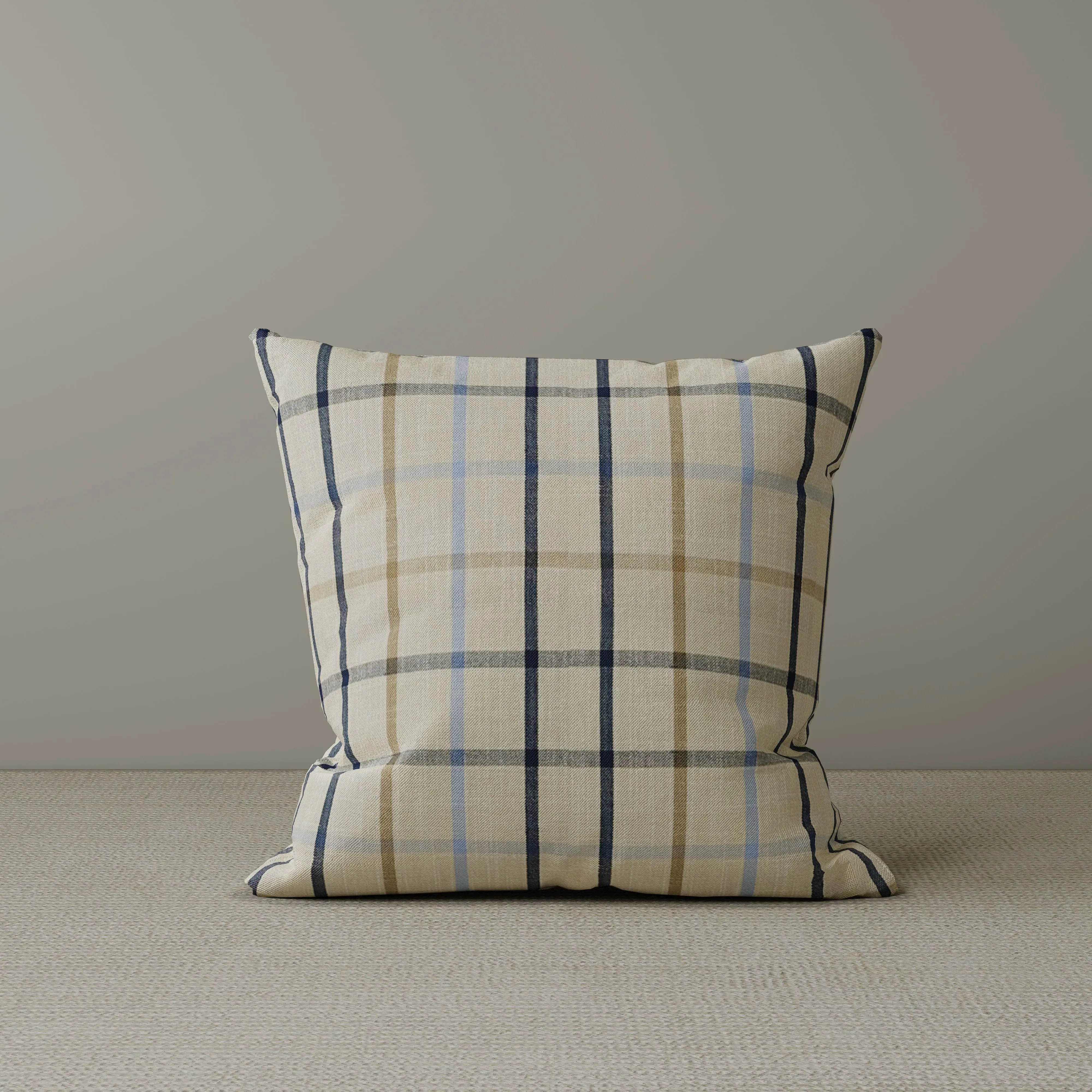 Cottonfy Square Cushion - Light Blue, Cotton Linen