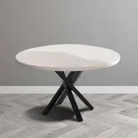 Criss Cross Metal Coffee Table Legs - Black