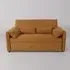 Fabric Sofa Bed with Adjustable Backrest - Caramel