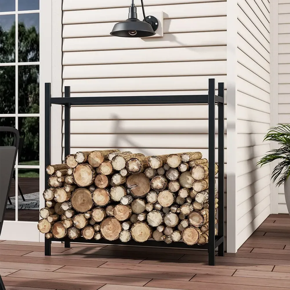 Firewood Log Holder Powder Coated - Black, Iron product
