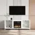 Freestanding TV Stand with 18" Electric Fireplace - MDF
