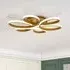 Golden Frame LED Chandelier Ceiling Light - Gold, Aluminum